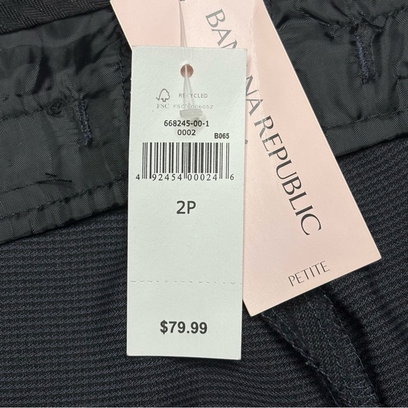 Banana Republic Skinny Pants Womens Gray Subtle Check Martin Fit NEW - Picture 11 of 11